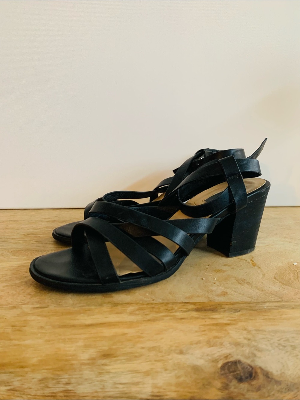 Forever 21 Strappy Block-Heel Sandals - Picture 2 of 6